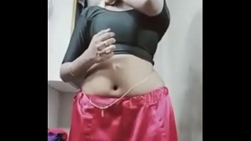 Chunky indian girl striptease