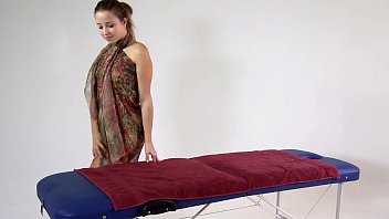 First time oil lesbian massage for Nikita