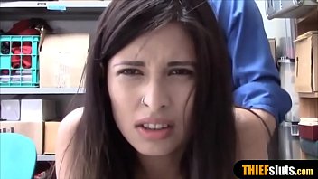 Latina teen thief will never swipe again because fucked