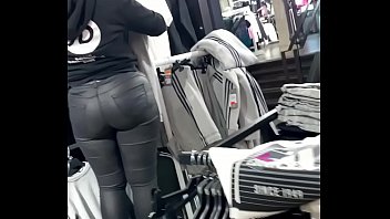 Tight leather pants ass