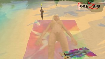 Big Black Cock fucks a girl who was nudist tanning at public beach