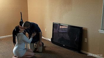 Big ass Latina cheats on her husband with the satellite TV tech.