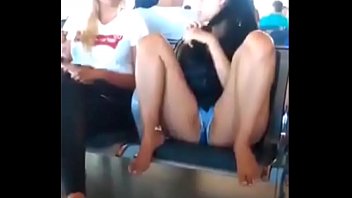Show off her pussy at airport