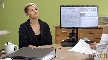 LOAN4K. Lussy needs money for her business so seduces loan manager