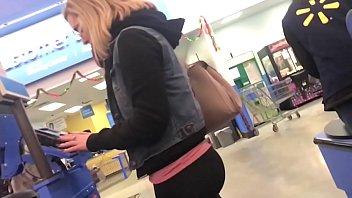 Blonde booty at Walmart pt. 3