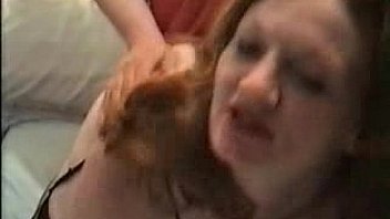 Slutty red headed slut fucks her neighbor