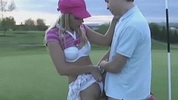 Amateur Teen Hard Sex on the Golf Course