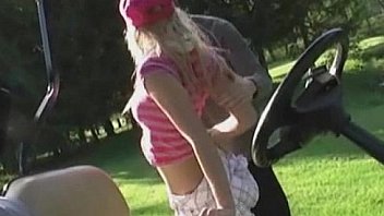 Teens Hard Sex on the Golf Course
