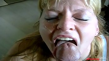 Giving mom a satisfying cumshot facial motherly instincts