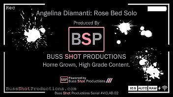 AD.02 Masturbation Angelina Diamanti Bed of Roses POV Fingering Vibrator Video Closeup