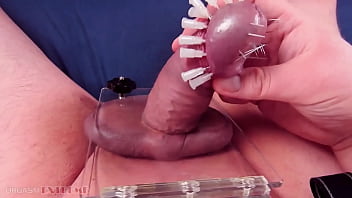 CBT 17 Needles in Cock Teasing - Extreme Needle Play & Cock Skewering Amateur BDSM With Ball Crusher