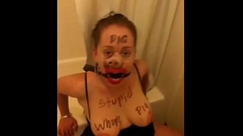 the totale humiliation of a stupid slut