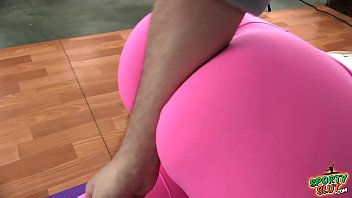Huge Bubble Butt Tiny Waist Yoga Pants Slut