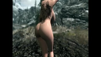 Big tits tattoo babe fucking around in Skyrim - Pornhubcom