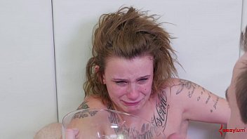 b. Gagging Face Fuck For Tattooed Teen