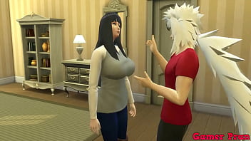 Parody Hentai Epi 2 jiraiya worried about his friend hinata who is sad went to her room to give her company she performs oral sex then they end up fucking