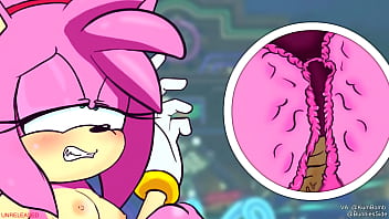 Amy rose takes huge dick she can barely fit
