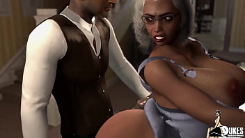 Big Booty elderly Ebony church elder gets fucked in various positions.