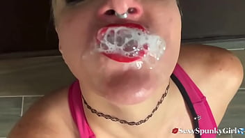 SLOPPY FACE FUCK with Extreme Gagging and FACE SLAPPING