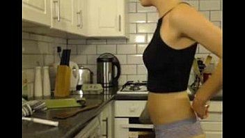 Amazingly sexy blonde in the kitchen see her live at SEXYCAMGIRLS69.COM