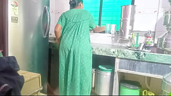 Indian hot wife morning sex with husband in kitchen very hard Hindi audio