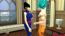 Dragon Ball Porn Hentai Vegeta Fucks Beautiful Chichi Wife Next to his Friend and Husband and Cuckold Netorare