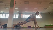 Gina Gerson yoga working out session