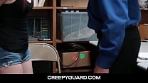 CreepyGuard - Teen Cassidy Micheals cooperates and fucks her way free
